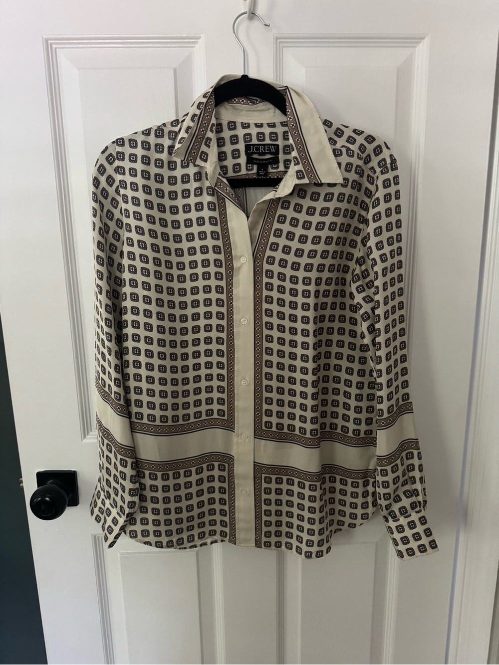 NWT J. Crew Printed Button Down Blouse 4